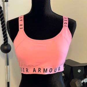 Under Armour Size Large Pink sports Bra